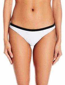 Rip Curl Essentials Block Out Bikini Bottom White Pant Medium - GSILQ1 - Picture 1 of 2