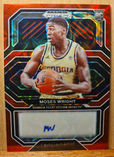 Moses Wright #CP-MWR #87/88 2021 Prizm Draft Picks Choice Penmanship RC PUR48A