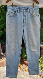 Jeans Levis 550 vintage talla 34 x 32 lengüeta roja relajado lavado claro - Imagen 1 de 13