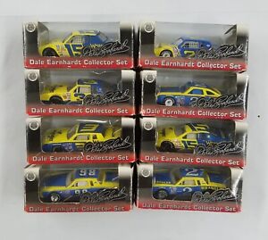 Dale Earnhardt Die cast Blue & Yellow Cars 1:64 Lot of 8
