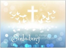 Postkarten Gluckwunschkarte Konfirmation Mit Umschlag Feier Konfirmationskarten Moderne Tauben Im Verlauf Karte Fur Gluckwunsche Burobedarf Schreibwaren