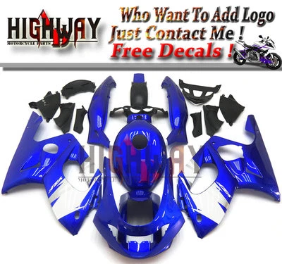 Motorrad Bodywork Fairing Kits Cowling For Yamaha YZF600R 1997-2007 white blue - Imagem 1 de 4