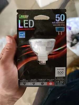 Feit Electric BPEXN/500/LED Dimmable MR16 Bulb. 8.5 Watt. 12 Volt. - Image 1 of 3