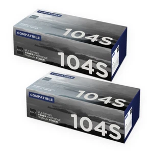 2x Toner für Samsung MLT-D1042S SCX-3000 SCX-3200W SCX-3205 ML-1660 ML-1665 - Bild 1 von 1