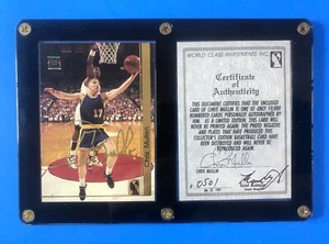 1992 Chris Mullen Autographed Card - World Class Investments Inc COA - Warriors - Picture 1 of 4