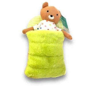 New Pillowfort Bear Kids' Mini Plush with Sleeping Bag Stuffed Animal OEKO-TEX - Picture 1 of 9