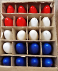 Vintage 20 C9 Holiday Christmas RED/WHITE/BLUE Light Bulbs TESTED