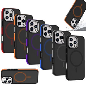 Shockproof Magnetic Hard PC Rugged Slim Case For iPhone 16 Pro Max 15 14 Plus 13 - Picture 1 of 13