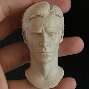 1:6 Christian Bale Head Sculpt Carved For 12" Male Action Figure Body Toys - Picture 1 of 3