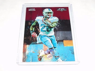 2015 Topps LAMAR MILLER #67 FIRE Magenta SP/25 Dolphins TEXANS Miami HURRICANES - Image 1 of 2
