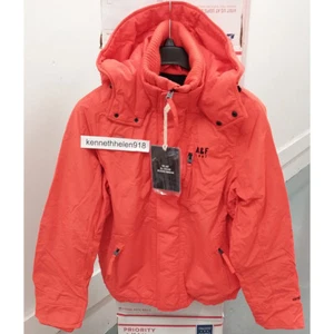 ABERCROMBIE & FITCH ALL-SEASON WEATHER WARRIOR JACKET COAT ORANGE MENS SIZE XL - Picture 1 of 6