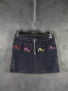 Vintage Evisu Genes Women's Denim Mini Skirt - Picture 1 of 11