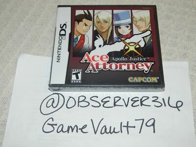 Apollo Justice: Ace Attorney (Nintendo DS, 2008) Factory Sealed New *READ* - Image 1 of 4