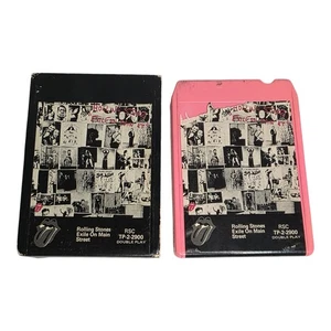 ROLLING STONES 8-Track Tape Exile On Main Street Pink Case 1972 W/Case TP-2-2900 - Imagen 1 de 18