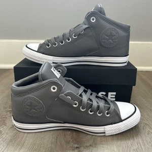 Scarpe Converse Chuck Taylor All Star High Street Uomo 8 Wm 10 Grigio Ecopelle - Foto 1 di 10
