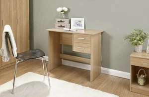 Scrivania Rovere 2 Cassetti Sospesi Vanità Comodino Computer Workstation Ufficio - Foto 1 di 1