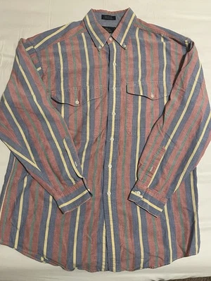 Vintage Dover By Arrow Western Button Up Shirt. Size Men’s Large Striped Cowboy - Image 1 of 4