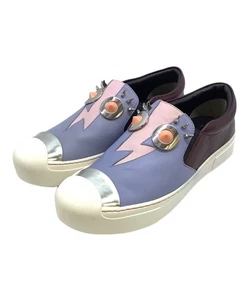 Zapatos planos FENDI para mujer talla 38 cuero morado - Imagen 1 de 10