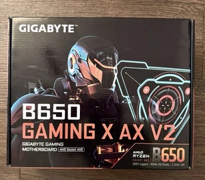 GIGABYTE B650 Gaming X AX V2 AM5 ATX DDR5 Gaming Motherboard - NEW SEALED - Afbeelding 1 van 1