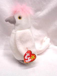 1998 TY Beanie Babys Plüsch KUKU weißer Kakadu Vogel ~ 8 Zoll ~ Neu aus altem Lagerbestand - Bild 1 von 8