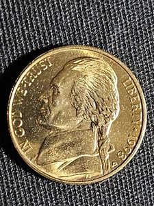 1998 P Classic Jefferson Nickel Uncirculated Proof Toned   #162 - Picture 1 of 2