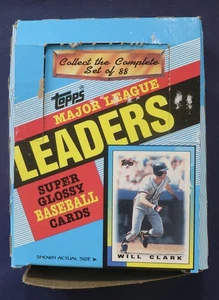1990 Topps Major League Leaders Super Glossy Factory Sealed Pack Lot/36 mit Box - Bild 1 von 3
