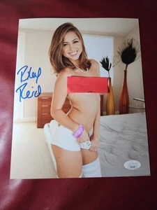 Foto firmata Riley Reid 8x10 stella adulta autografata JSA COA - Foto 1 di 3