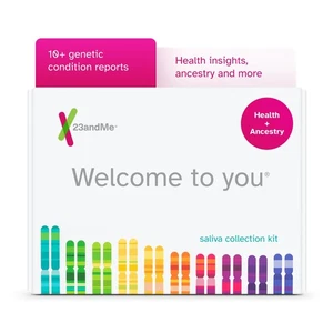 23andMe Health + Ancestry: Prueba de ADN genética personal - Salud, bienestar, rasgos - Imagen 1 de 7