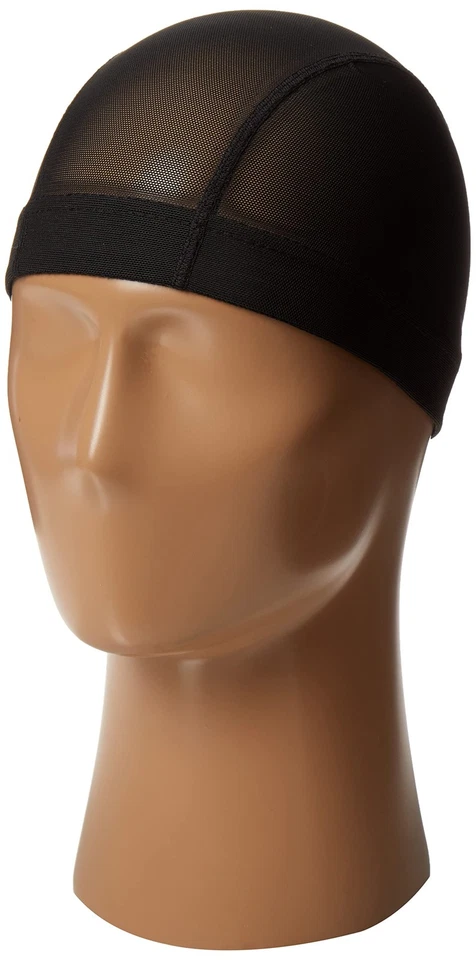 Qfitt 网眼圆顶风格假发帽特大号 5021 黑色 — 第 1/1 张图片