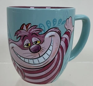 Disney Parks Turquoise Cheshire Cat Alice in Wonderland Coffee Mug Ceramic Gift - Picture 1 of 10