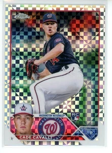 2023 Topps Chrome #61 Cade Cavalli RC X-fractor - Picture 1 of 2