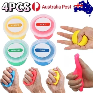 4PCS Therapy Putty Set Hand Exercise Sensory Developmental Rehab Education Toys - Bild 1 von 25