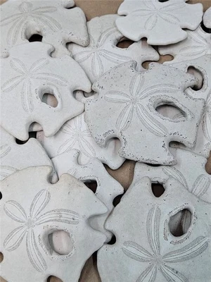 20 Vtg Florida Golf Coast White Sand Dollar Seashell Nautical Ocean Decor 3-4" B - Image 1 of 2