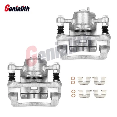 2x Rear Disc Brake Calipers w/ Bracket for 2008 2009 2010 Hyundai Sonata 2.4L L4 Foto 1 de 4