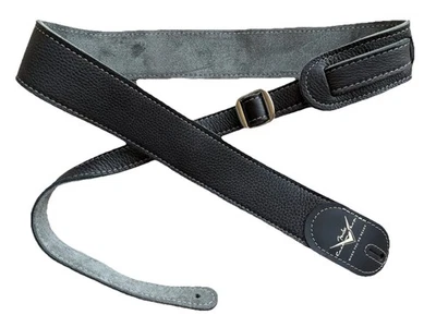 CORREA DE GUITARRA Fender Custom Shop Strat Tele Cuero Negro NUEVA Foto 1 de 4