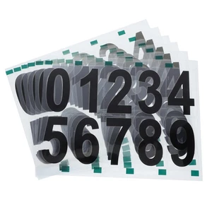 6 Blatt reflektierende digitale Etiketten Briefkasten Adresse Plakette Brief Aufkleber - Bild 1 von 12