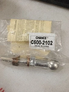 Hubbell Chance C600-2102 Ground Ball Stud Short 1" Ball x 4.25" OAL *. 9147 - Foto 1 di 1