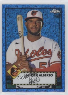 2021 Chrome Platinum Anniversary Blue Mini-Diamond Refractor /199 Hanser Alberto - Image 1 of 2