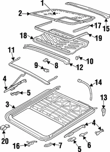 Genuine GM Molding 90438622 - Picture 1 of 1
