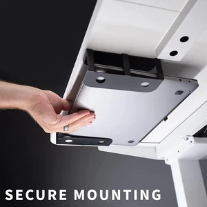 Support de montage pour ordinateur portable sous le bureau, étagère sous le - Photo 1/4