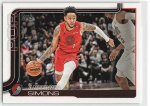 2025-26 Topps Flagship Anfernee Simons #123Trail Blazers - Picture 1 of 2