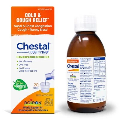 Chestal Cold and Cough Syrup 6.7 Fl Oz Natural Day and Night Relief Ages 3 Plus - Image 1 of 4