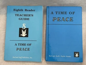 VTG A Time Of Peace Eighth Reader Hardcover Teachers Guide Paperback 1993 - Picture 1 of 10