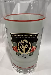 Kentucky Derby 130 Official May 2004 Frosted Mint Julep Highball Glass Churchill - Picture 1 of 5