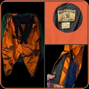 Field & Stream Blaze Orange Camo Hunting/Coverall- XL Hunting Pants - Picture 1 of 8
