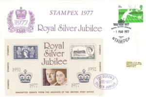 GB stamps 1977 Royal Silver Jubilee Stampex M/Sheet FP7137 First Day Cover FDC - Picture 1 of 1