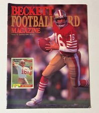 Beckett Football Card Monthly Magazine Joe Montana Cover Jan/Feb 1990