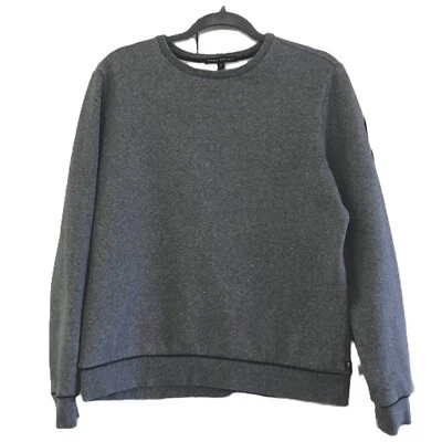 Sudadera polar Robert Barakett cuello redondo gris mezcla de algodón para hombre talla M Foto 1 de 4