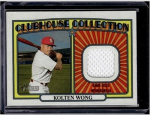 Topps Heritage 2021 - Colección Clubhouse Reliquias Kolten Wong #CCR-KW (MEM) - Imagen 1 de 2