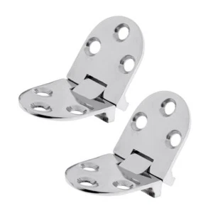 2pcs 316 Stainless Steel Flush Strap Hinge Door Hinge for Marine Boat Yacht - Picture 1 of 6